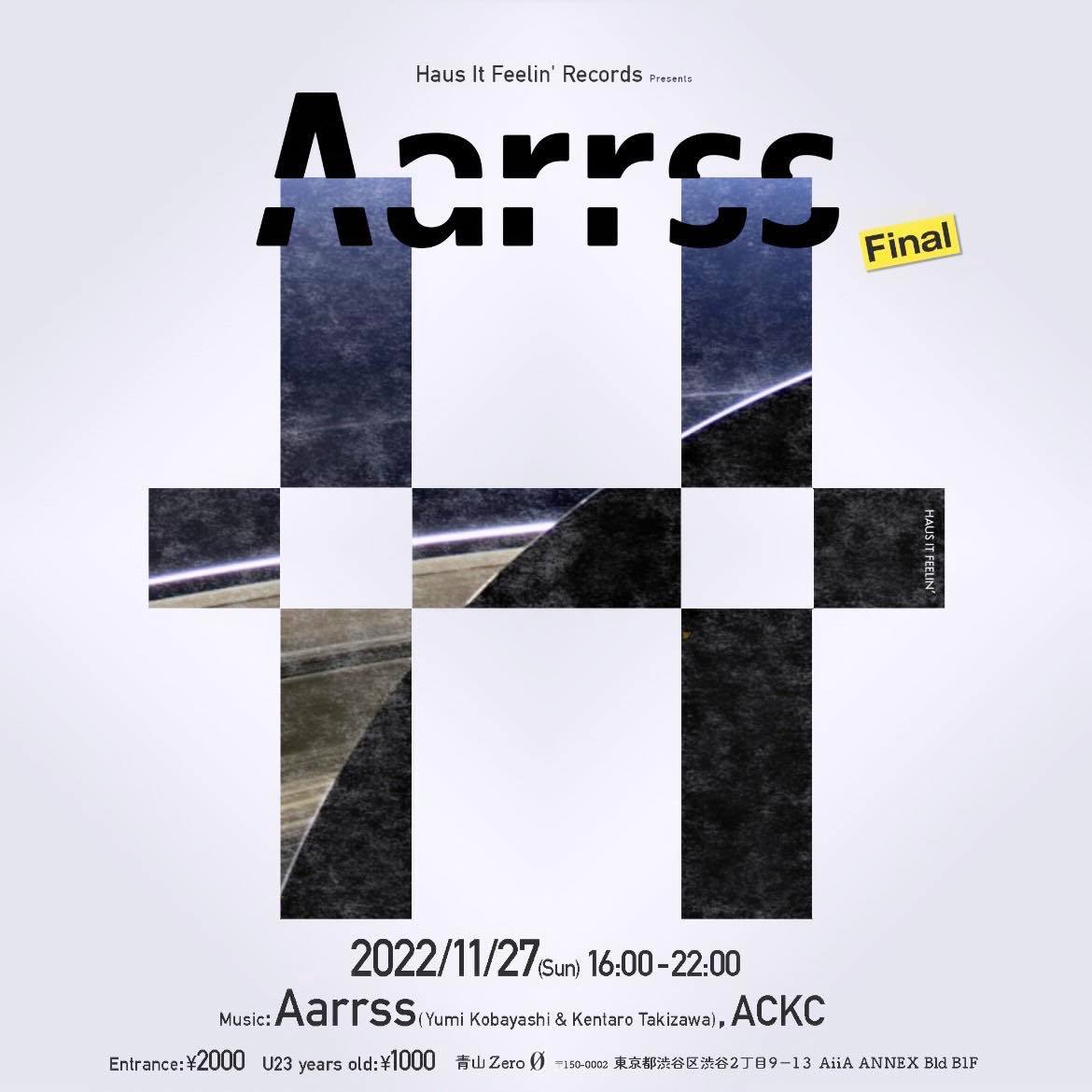 Haus It Feelin’ Records present Aarrss